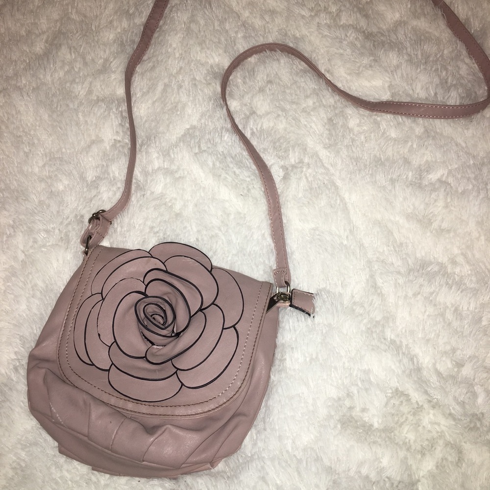 Blush flower purse